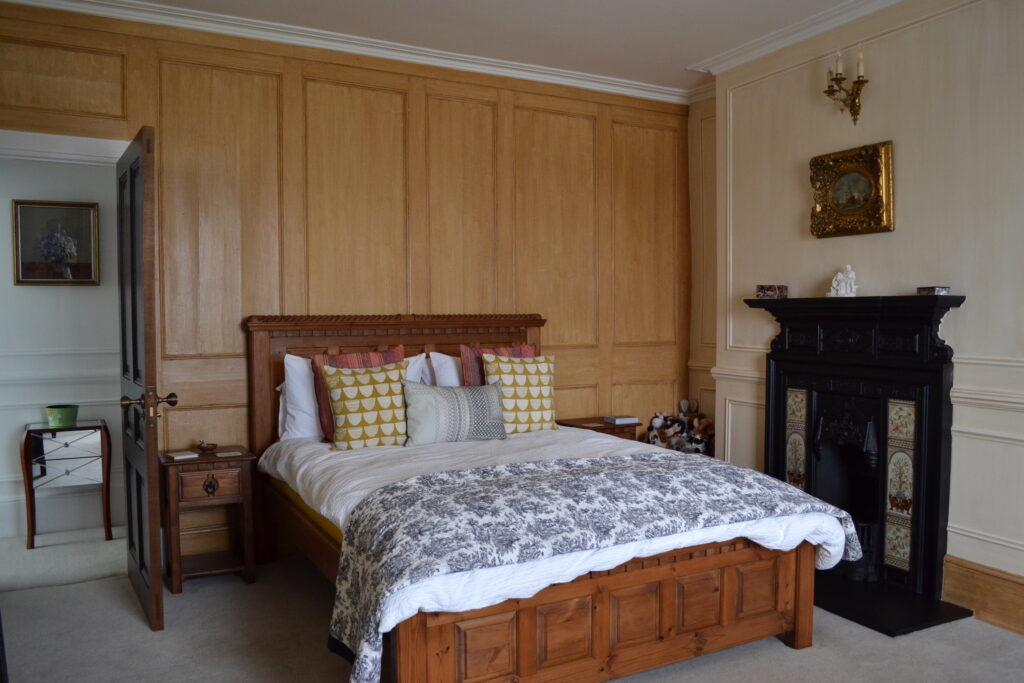 Faux wood panelling